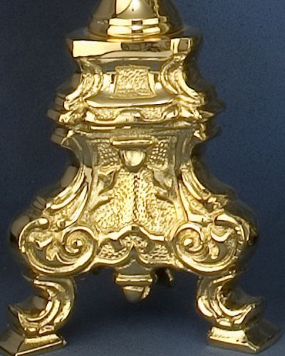 Standleuchter 60 cm hoch mit barocker Ornamentik