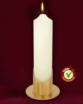 Kerzenleuchter Messing matt für Kerzen mit 40 mm Ø