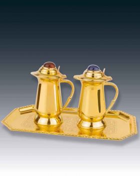 Tablett Messing poliert - 23,5x14,5cm