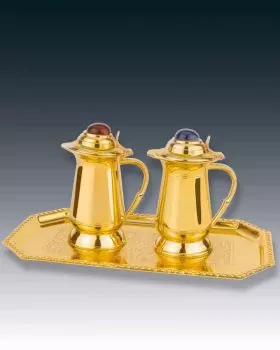 Tablett Messing poliert - 23,5x14,5cm