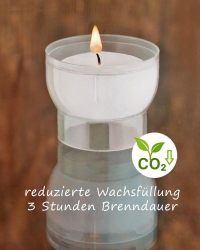 Opferkerzen weiß 47 mm Ø 300 Opferlichter 3 Stunden