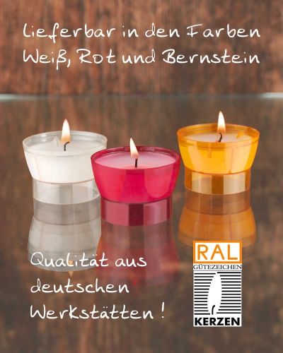 Opferkerzen 45 mm Ø klar 300 Opferlichter 4 Stunden