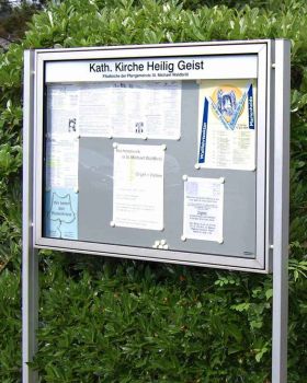 Ständerpaar rechteckig aus Aluminium 80 x 40 mm