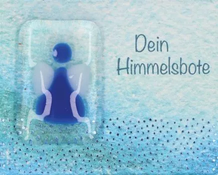 Engel-Handschmeichler Glas "Dein Himmelsbote" 2 x 3 cm
