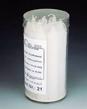 7 Einsatzkerzen 115x30 mm für Windlichter, Paraffin