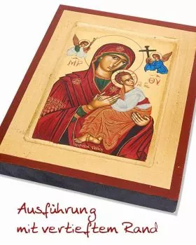 Madonna immerwährende Hilfe 18 x 23 cm Siebdruck