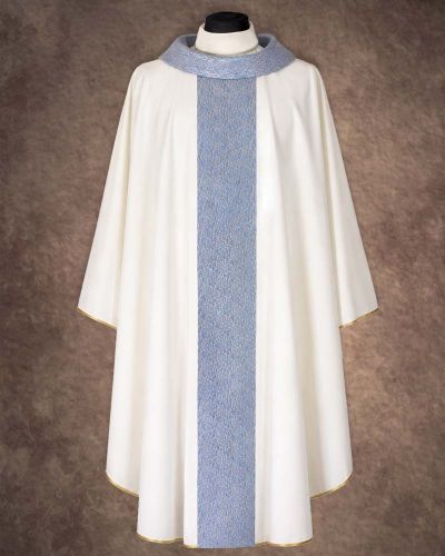 Marienkasel mit Rundkragen 132x170 cm mit Mittelstab