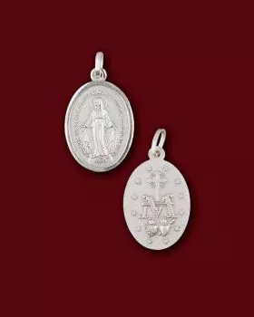 Wunderbare Medaille 14 mm Silber 925, Marienmedaille