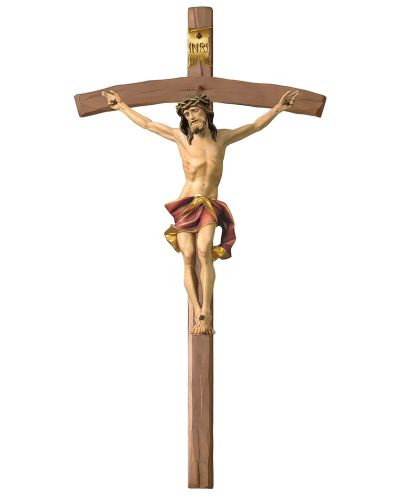 Wandkreuz mit gebogenem Balken 23 x 12 cm