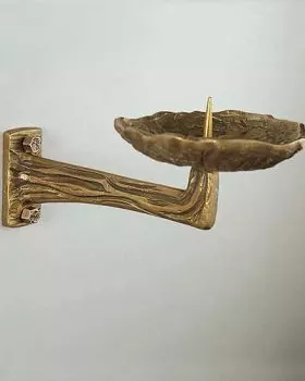 Wandleuchter Bronze 20 cm langer Arm Schale 15 cm Ø