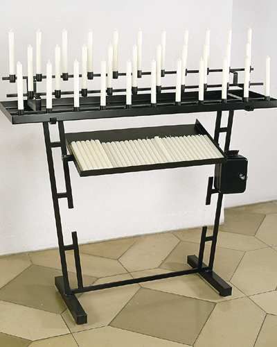 Opferlichttisch 80 cm breit f. Kerzen