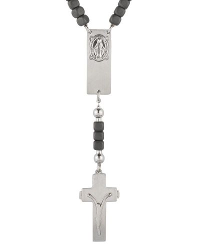 Preview: Rosalet viereckige Hämatitperlen matt, Sterling silber