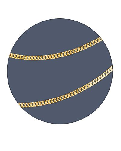 Preview: Collier Kette Double Gold PF 45 Länge 50 cm