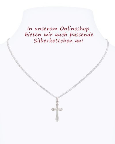 Kreuz Anhänger klassisch 13 x 20 mm 925 Silber