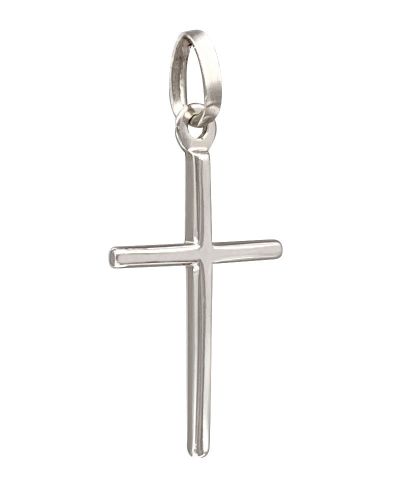 Preview: Kreuz Anhänger konisch 7 x 10 mm 925 Silber