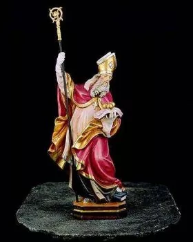 Heiliger Nikolaus 40 cm holzgeschnitzt handbemalt