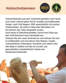 Heiliger Florian mit Haus holzgeschnitzt 20 cm koloriert