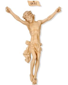 Christuskörper mit INRI Fiberglas in holzton 90 cm - Aussen