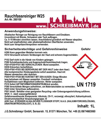 Preview: Rauchfassreiniger 1 Liter Flasche, unentbehrlich !