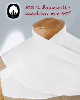 Schultertuch Faconschnitt 100 % Baumwolle weiß