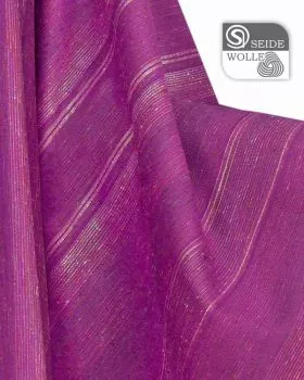 Dalmatik Wolle & Seide violett Streifeneinwebe