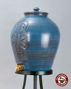 Weihwasserbehälter PX Keramik blau 22 Liter