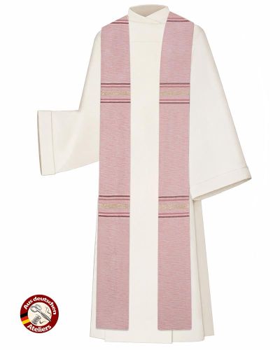 Stola ROSA Handwebstoff eingewebtes Japangold 140 cm lang