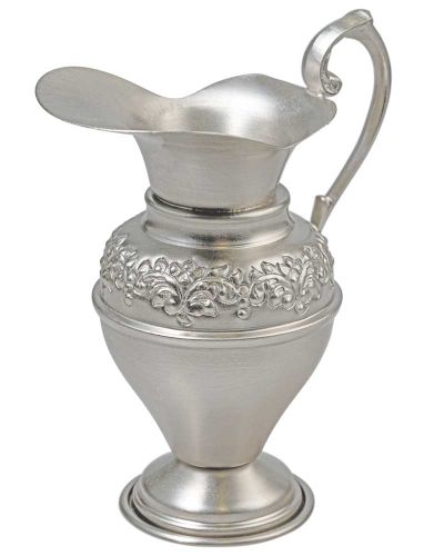 Preview: Lavabogarnitur Messing vernickelt 16 cm hoch