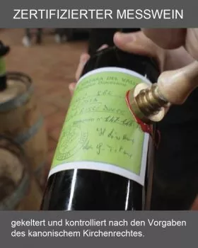 Messwein Moscatel aus Spanien 1 Ltr. Flasche, weiß, süß