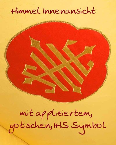 Baldachin Lamm Gottes gold 155 x 210 cm mit Gestänge