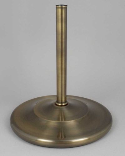 Standfuß Messing bronziert 30cm, für Stangen 30mm Ø