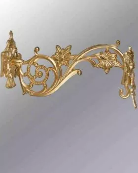 Wandarm für Ewiglicht, barock 26 cm Ausladung