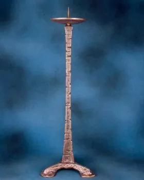 Standleuchter Bronze patiniert 73 cm hoch