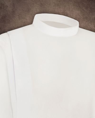 Albe mit Stehkragen 110 cm, 100 % Polyester