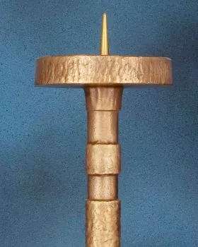 Standleuchter 50 cm hoch solide Bronze, Handarbeit