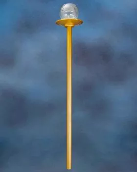 Flambeaux mit Glas 100 cm Aluminium gold eloxiert