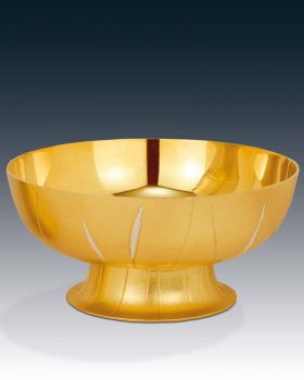 Hostienschale vergoldet, 15 cm Ø ca. 150 Hostien