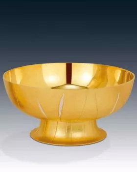 Hostienschale vergoldet, 15 cm Ø ca. 150 Hostien