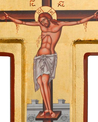 Preview: Ikone Jesu Kreuzigung 15 x 24,5 cm