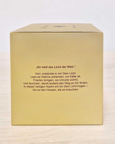 Meditationskerze handgearbeitet 8,5 x 9 cm