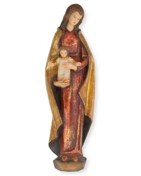 Madonna mit Kind 46 cm geschnitzt Blattgoldfassung