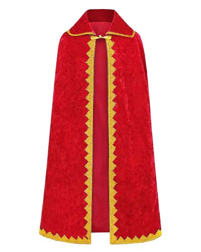 Sternsingermantel Samt rot, Größe M, Länge 105 cm