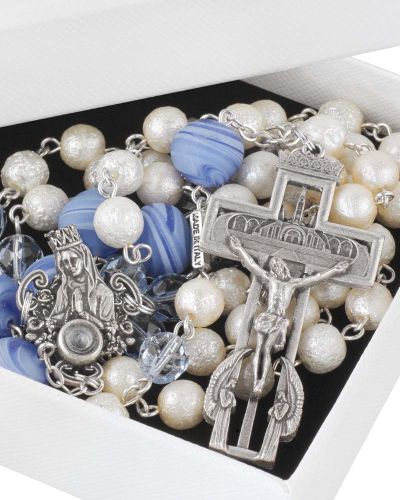 Lourdes Rosenkranz mit Murano Perlen 8 mm Ø