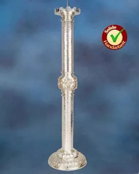 Osterleuchter 115 cm getrieben, versilbert