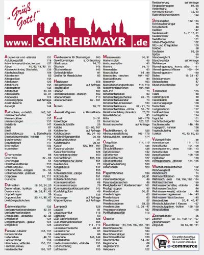 Preview: SCHREIBMAYR 2026/27 Kirchenbedarf Hauptkatalog