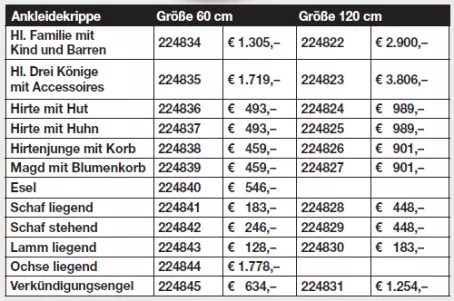 Ochse liegend geschnitzt für Ankleidekrippe 90 cm