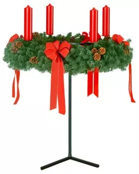 Adventkranzständer für große Kränze bis 130 cm Ø