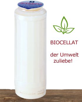 20 AETERNA Ewiglichtkerzen weiß 9 Tage BIOCELLAT Hülle
