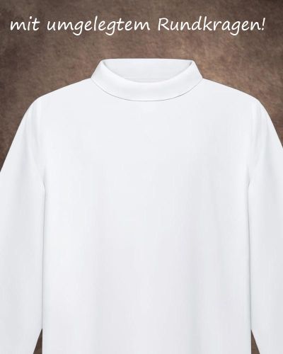 Albe mit Stehkragen 105 cm, 100 % Polyester