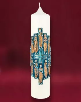 Apostelkerze elfenbein Handarbeit 330 x 75 mm